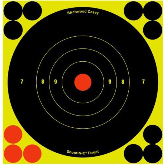 Birchwood Casey SHT-N-C 12 Bullseye Target 50 Sheets