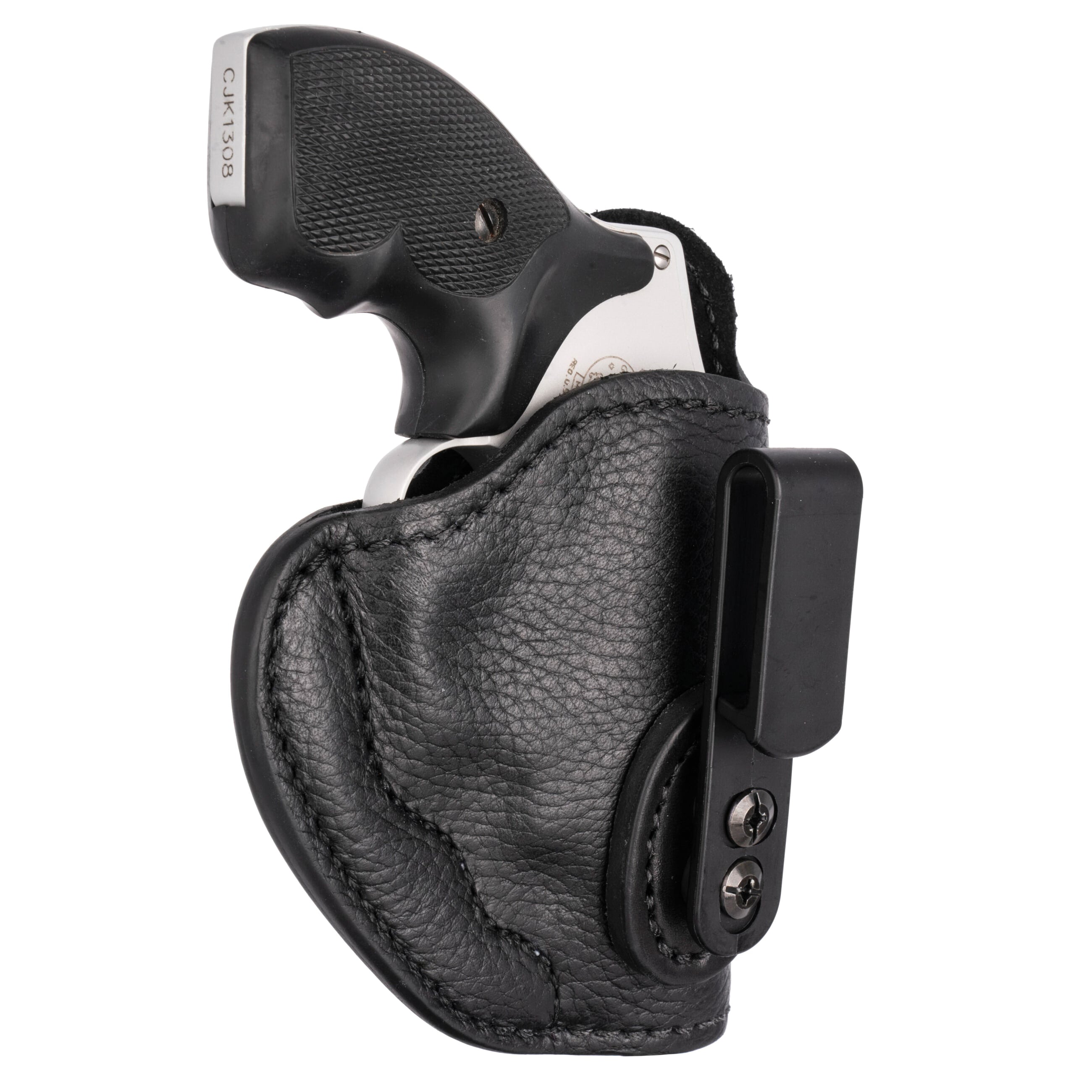 1791 Gunleather Ultra Custom Ruger LCR Leather IWB Holster Right 02, Night Sky Black - UCH2NSBR