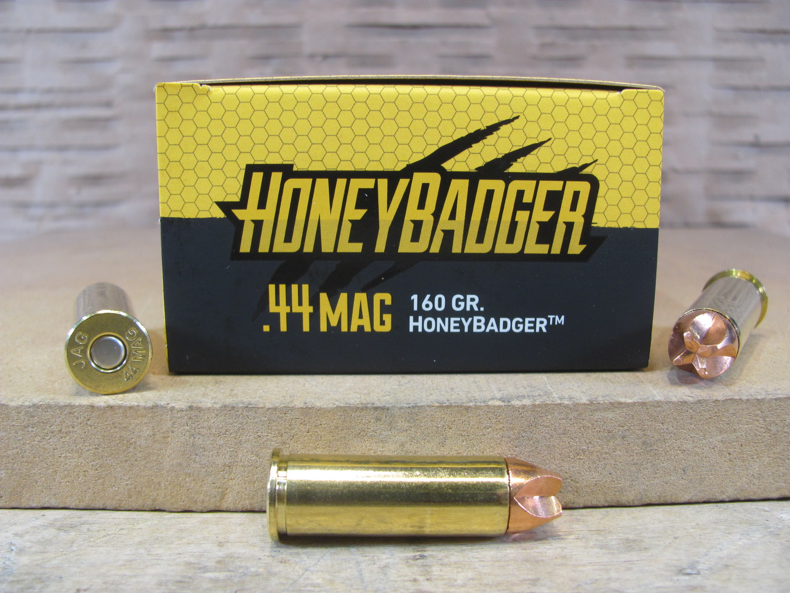 50 Round Box – 44 Magnum 160 Grain HoneyBadger Defense Black Hills Ammo – D44MN5