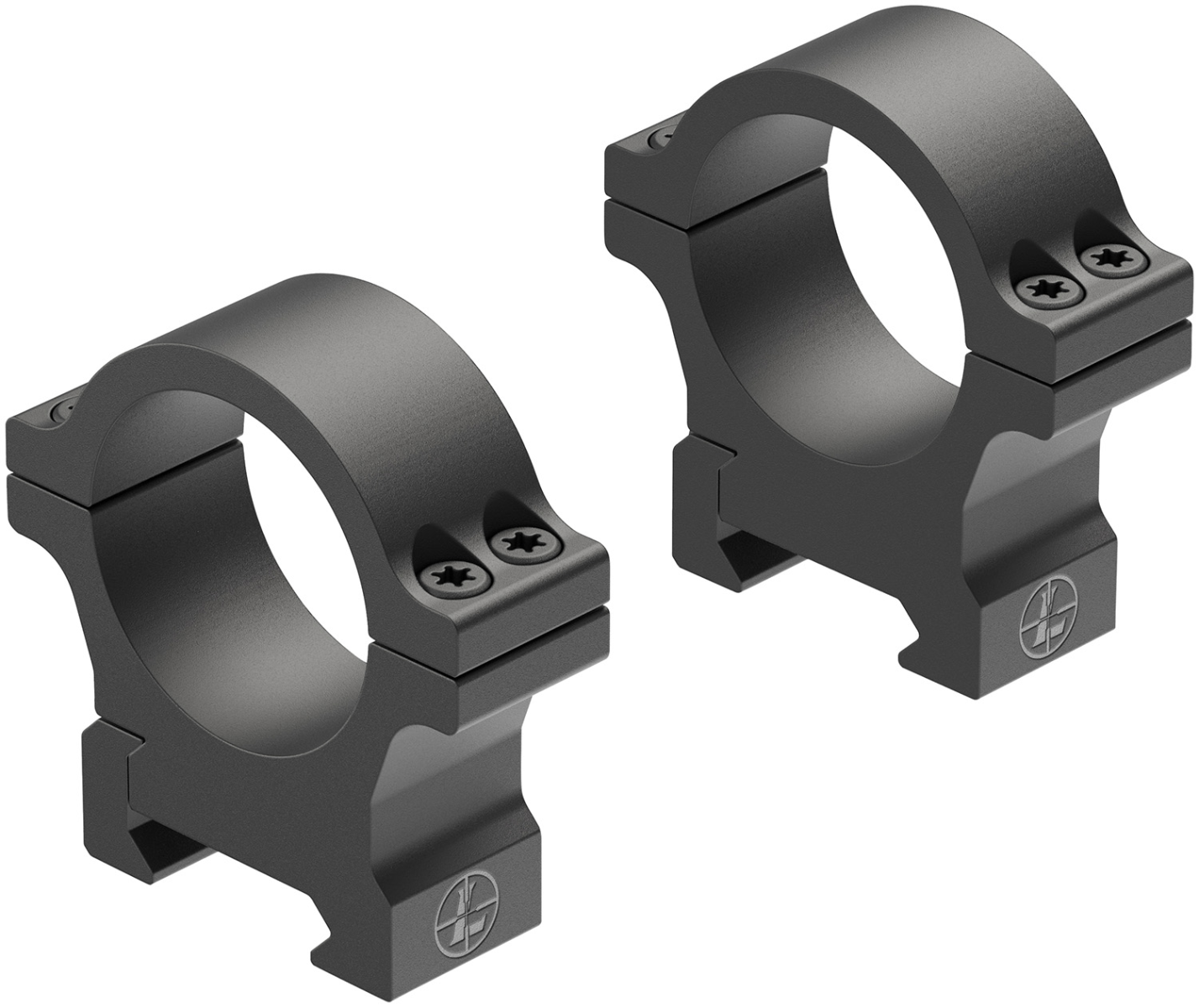 Leupold Open Range Cross-Slot Rings 30mm Md, Matte Blk - 180947