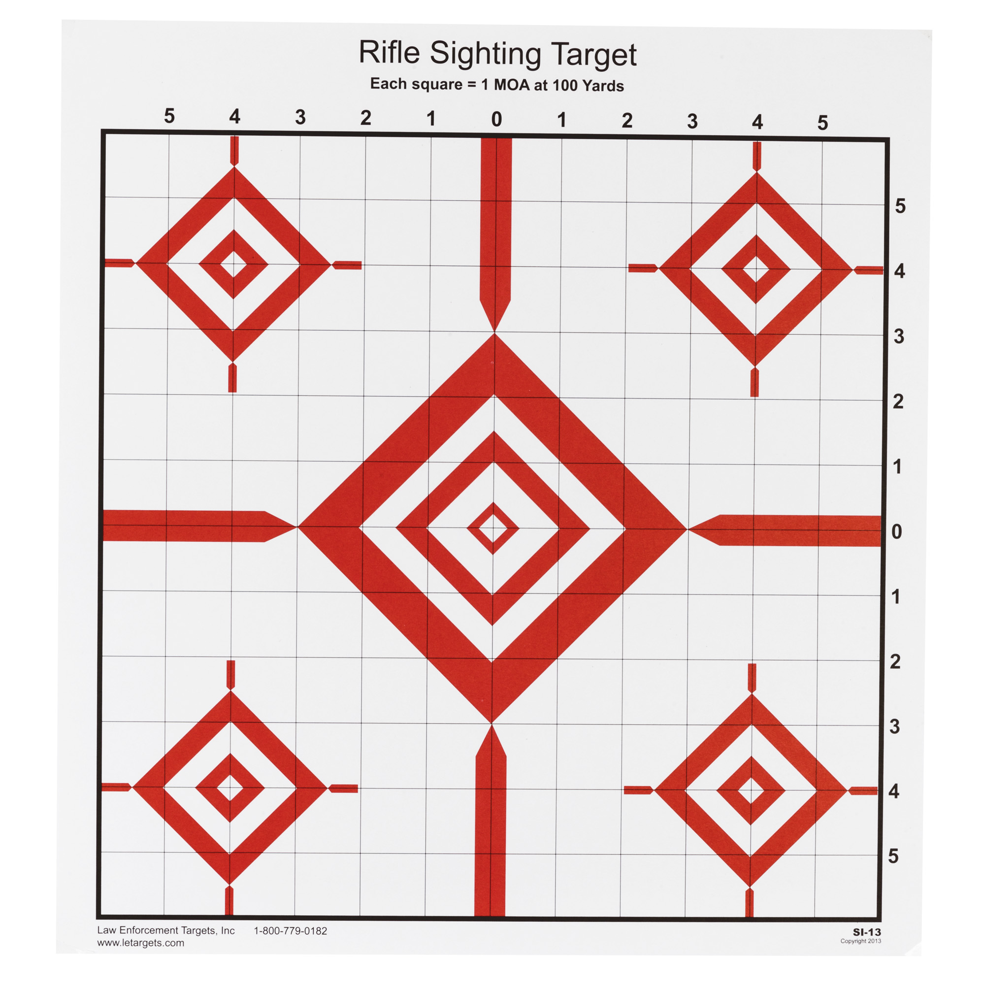 Action Target Rifle Sighting Target SI-13-100