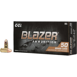 CCI 5296 Blazer Brass 9mm Luger 100 GRFull Metal Jacket 50 Per Box