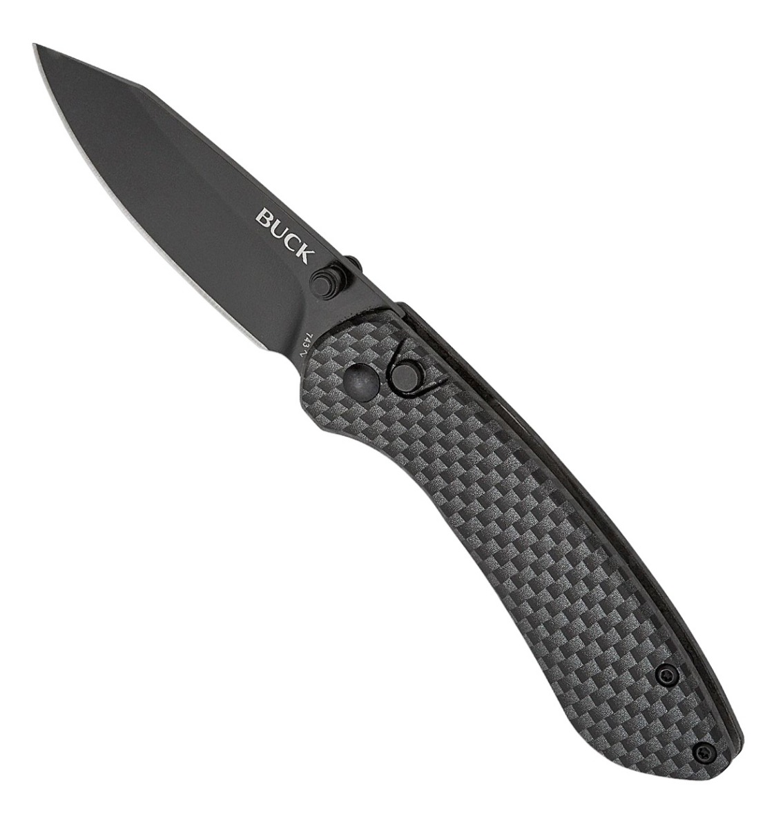 Buck Mini Sovereign Folding Clip Point Knife, Carbon Fiber - 0743CFS-C