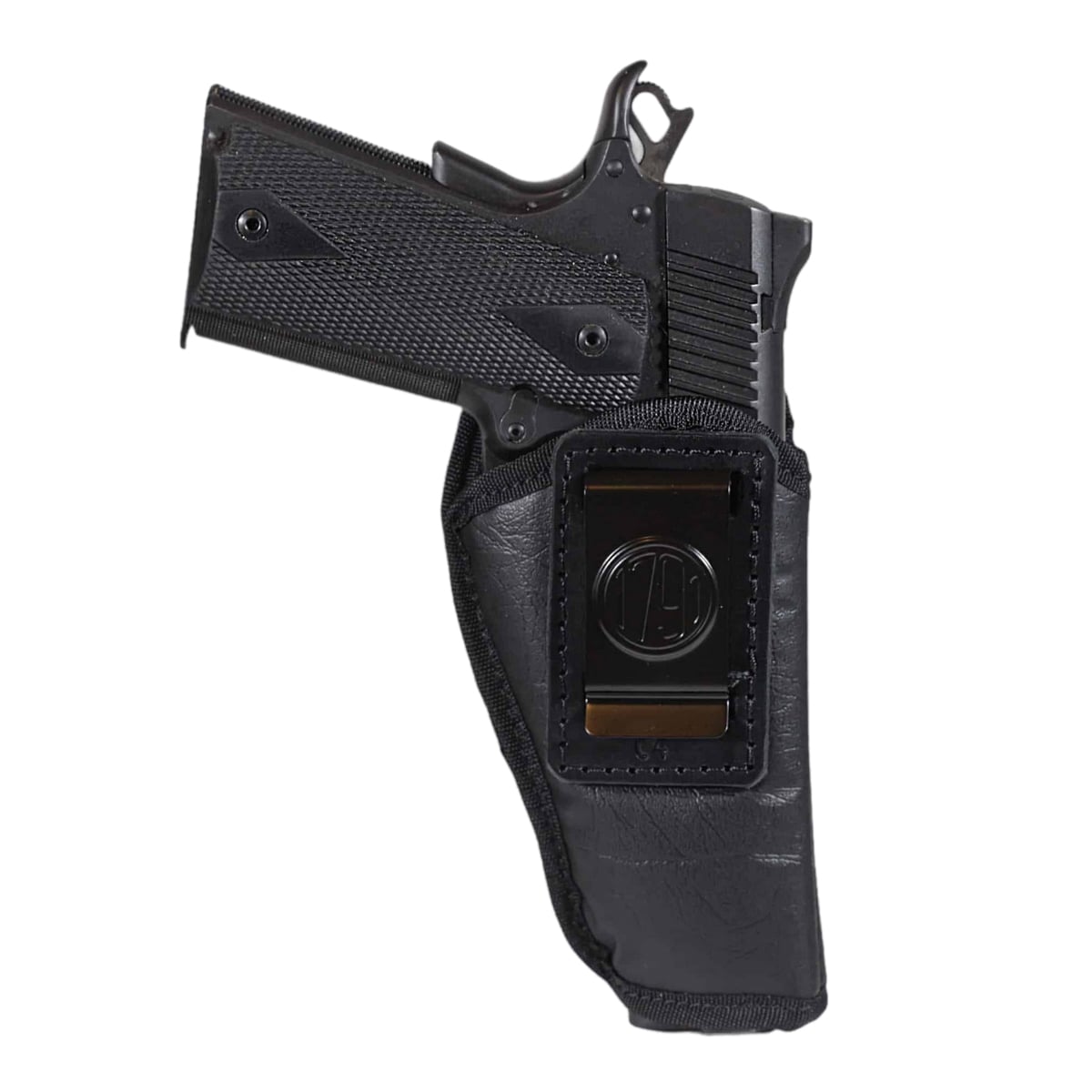 1791 Gunleather EcoCarry Kahr CW45/Ruger SR9C IWB Holster Right Leather, Black