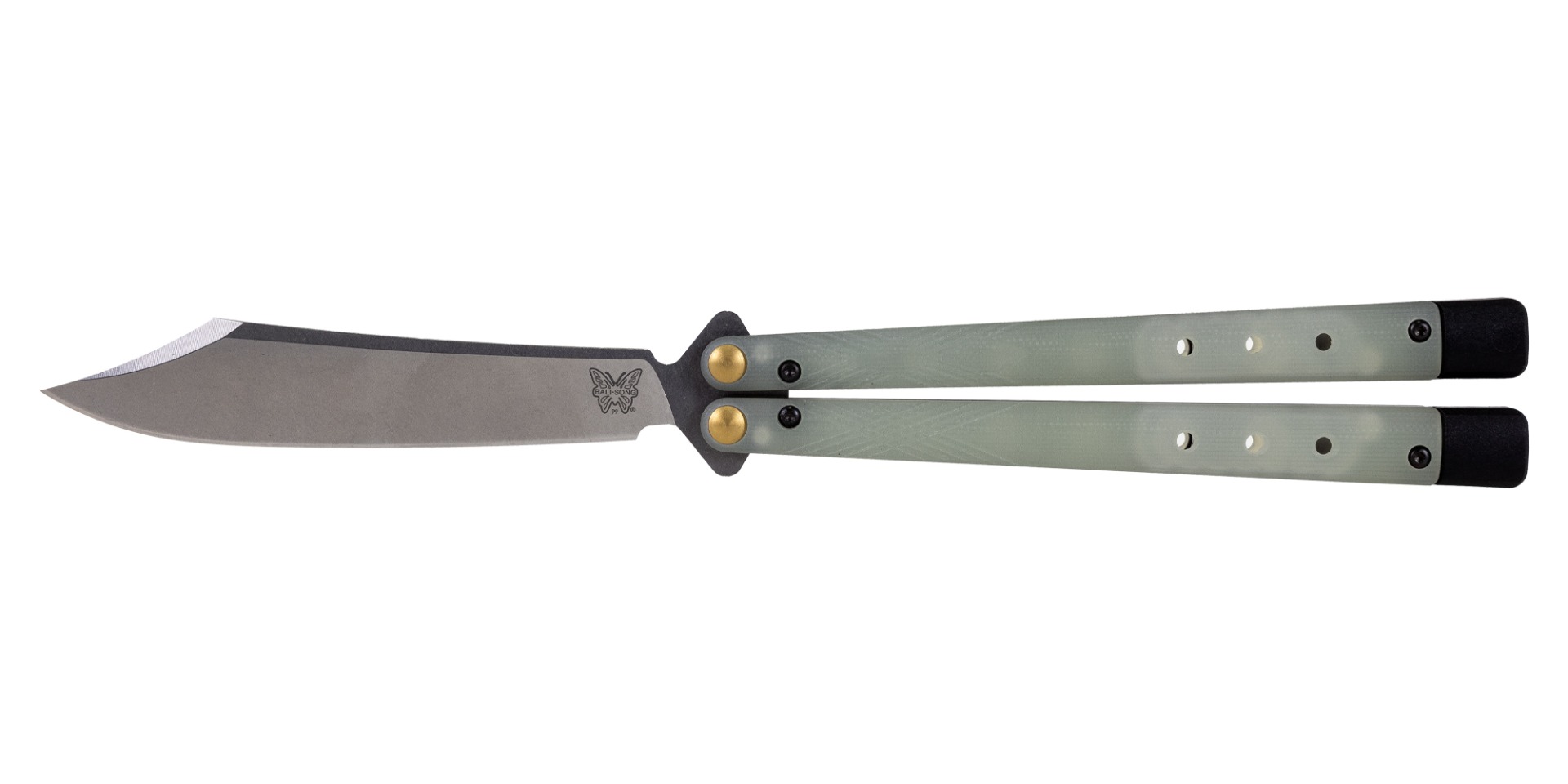 Benchmade Necron Balisong Butterfly Knife, Jade G10 - 99