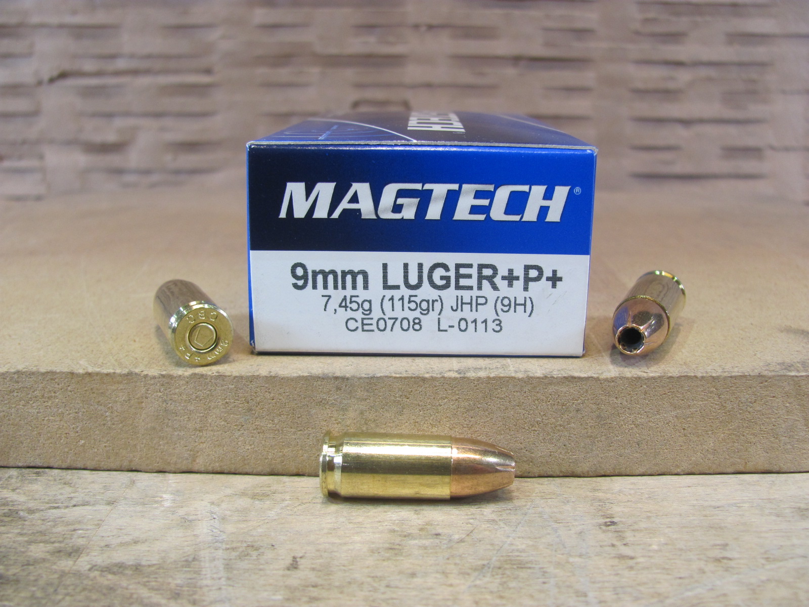 1000 Round Case – 9mm Luger +P+ 115 Grain Jacketed Hollow Point Ammo by Magtech – 9H