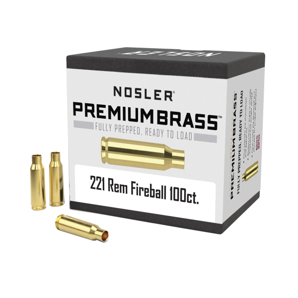 Nosler .17 Remington Fireball Rifle Premium Brass, 100rds