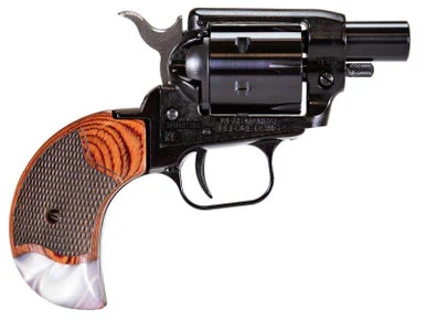 Heritage Manufacturing Barkeep BK22B1BH-RWP .22LR 1" 6 Round Black/Rosewood Pearl Grips