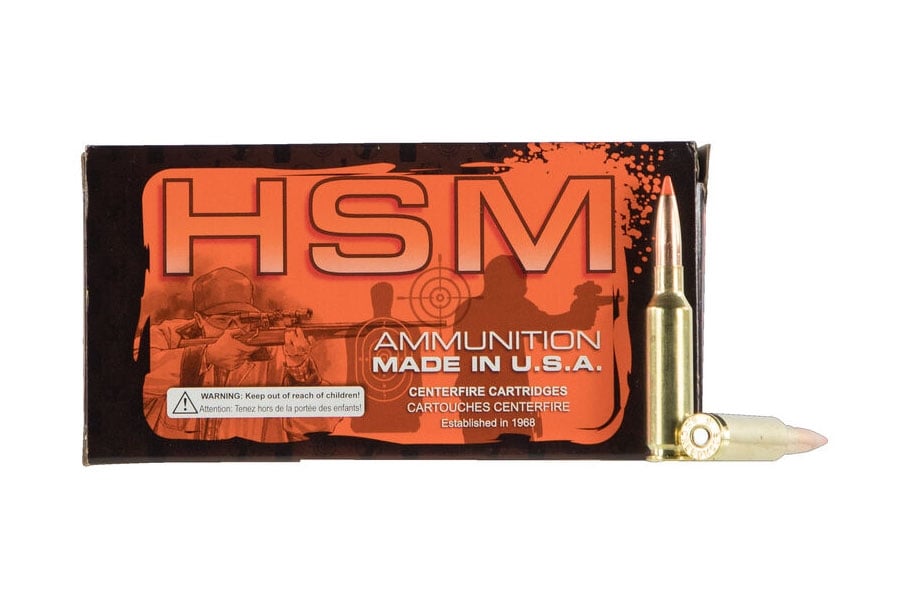 HSM Ammunition Match 168 gr Hollow Point Boat Tail MatchKing .308 Win Ammo, 20/box - HSM-308-2-N