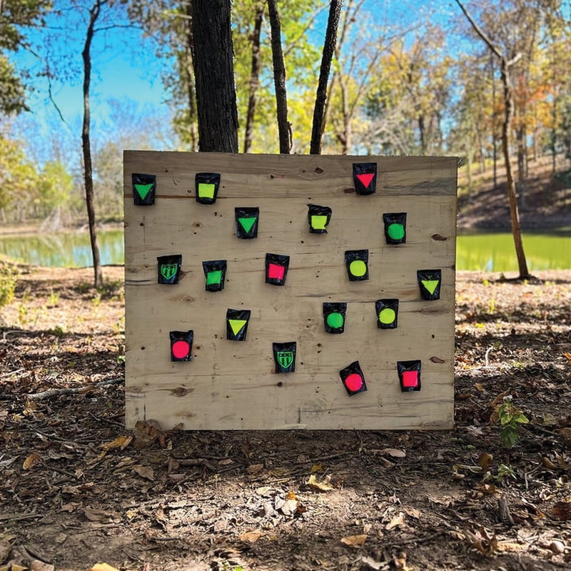 Triumph Systems Pop Packs Bursting Splatter Target, Magenta/Green/Yellow