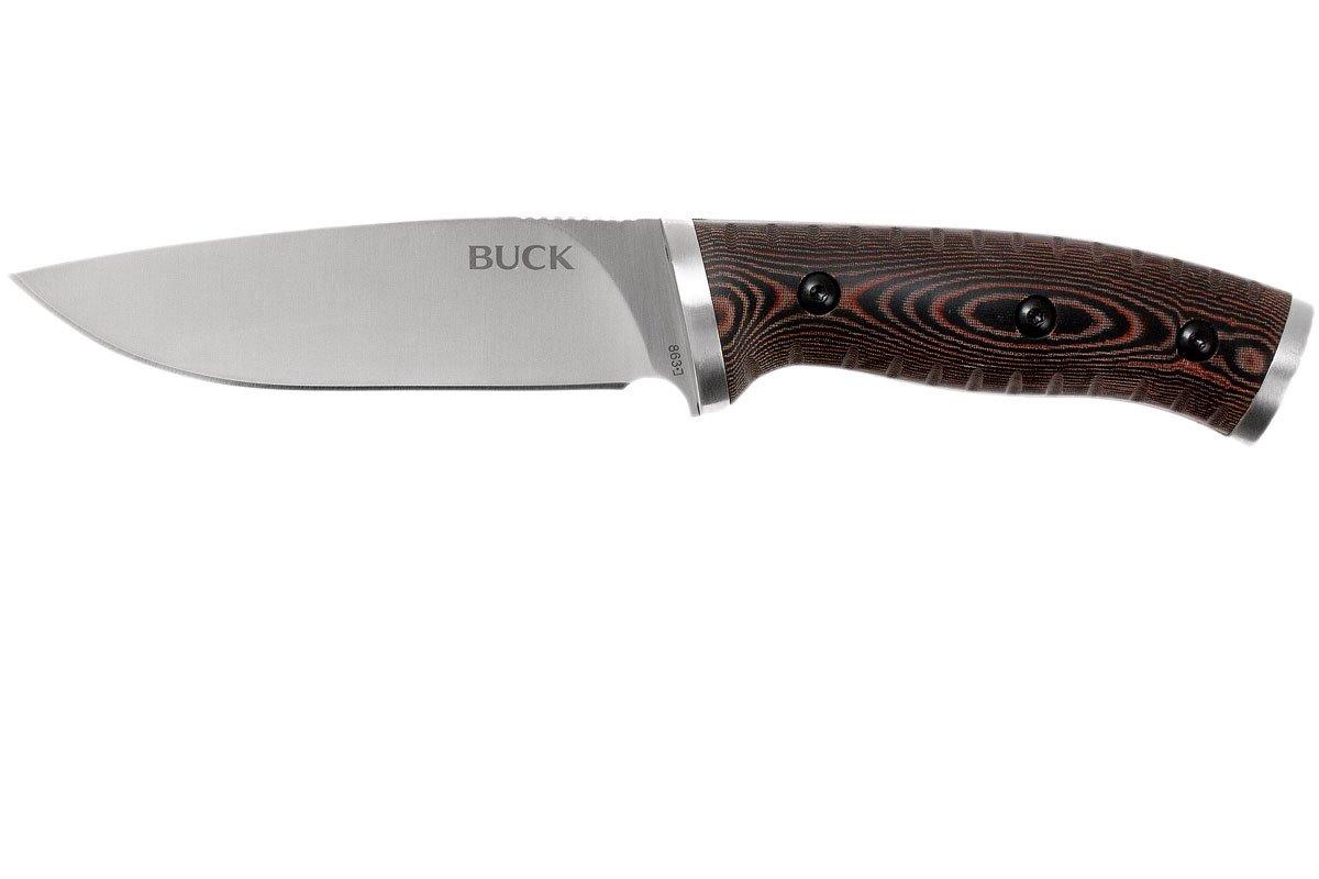 Buck 863 Selkirk Fixed Blade Drop Point Knife, Brown/Black - 0863BRS-B