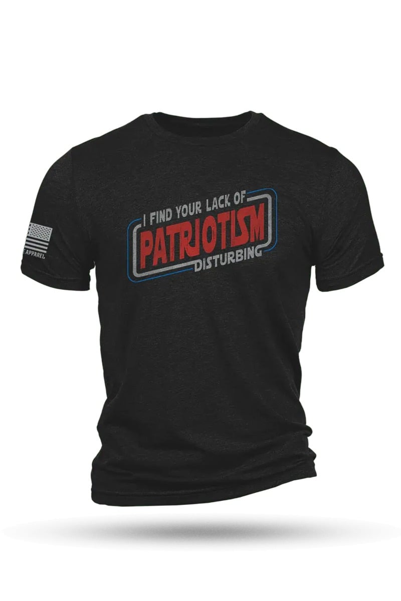 Nine Line Lack of Patriotism T-Shirt, Charcoal - Medium