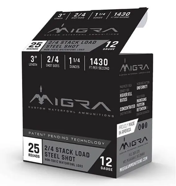 MIGRA WTRFWL STEEL 20G 3" 2-4 25B