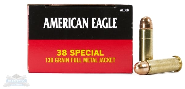 American Eagle 38 Special 130gr FMJ Ammunition 50rds - AE38K
