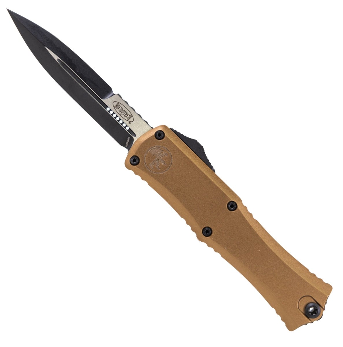 Microtech Mini Hera II OTF Bayonet Point Knife, Tan - 1701M-1TA
