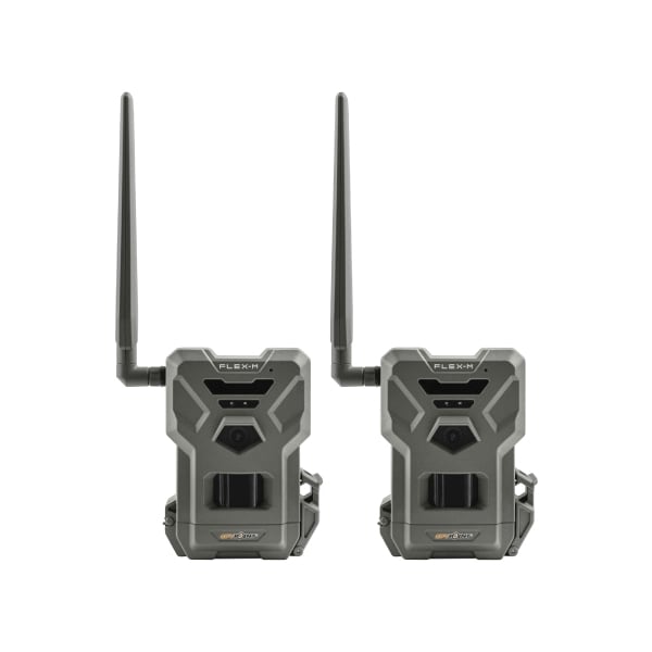 Spypoint Flex-M Twin 2-Pack Cellular Trail Camera, Black 28MP/720p