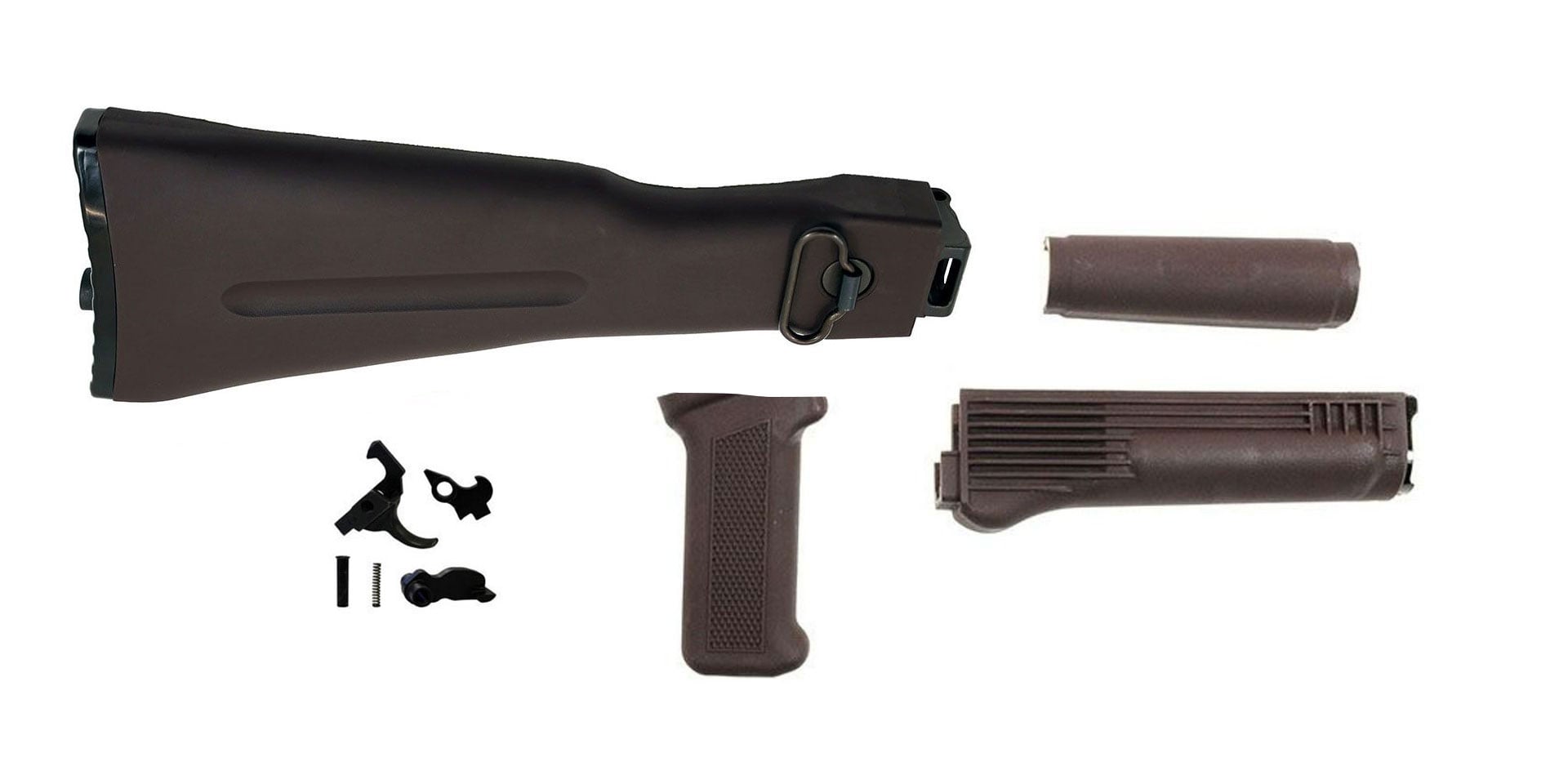 PSAK-47 Classic Plum Side Folding Furniture Set w/ PSAK-47 Premium Single Hook Semi-Auto Fire Control Group
