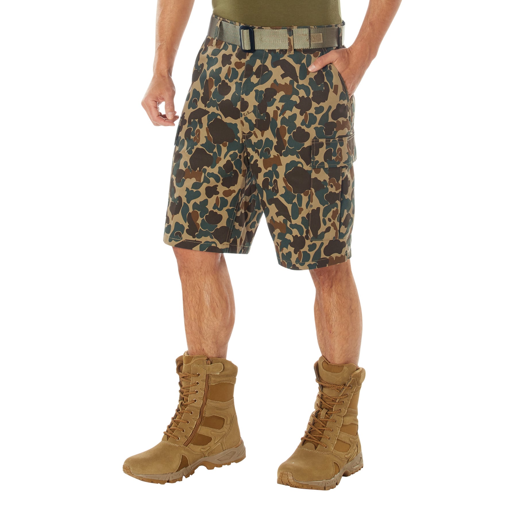 Rothco X Bear Archery Fred Bear Camo Bdu Cargo Shorts - Large