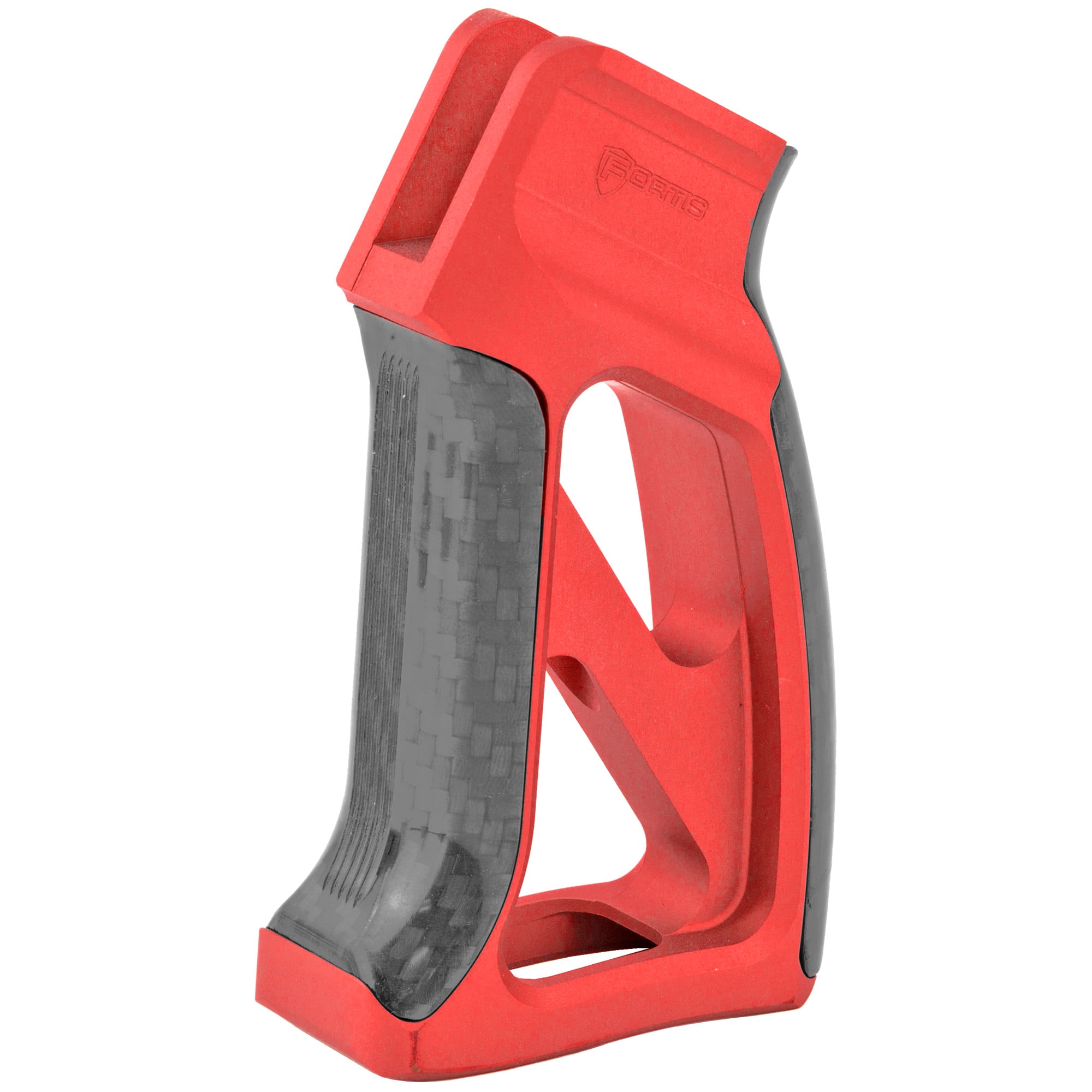 Fortis Torque AR-15 Pistol Grip with Carbon Fiber, Red - TORPGCFRED