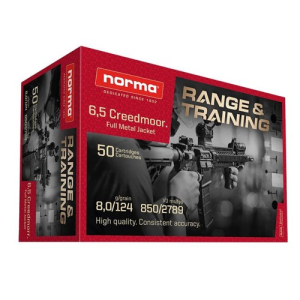 NORMA AMMO 6.5 Creedmoor R&T 124Gr 50rd