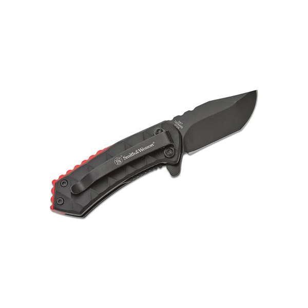 Smith & Wesson 24/7 Spring Assisted Folding Knife Clip Point, Black