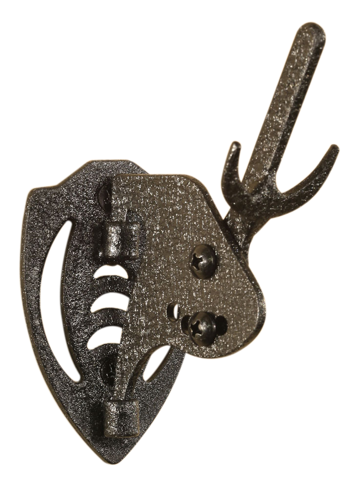Skull Hooker Mini Hooker Steel Trophy Mount Graphite Black