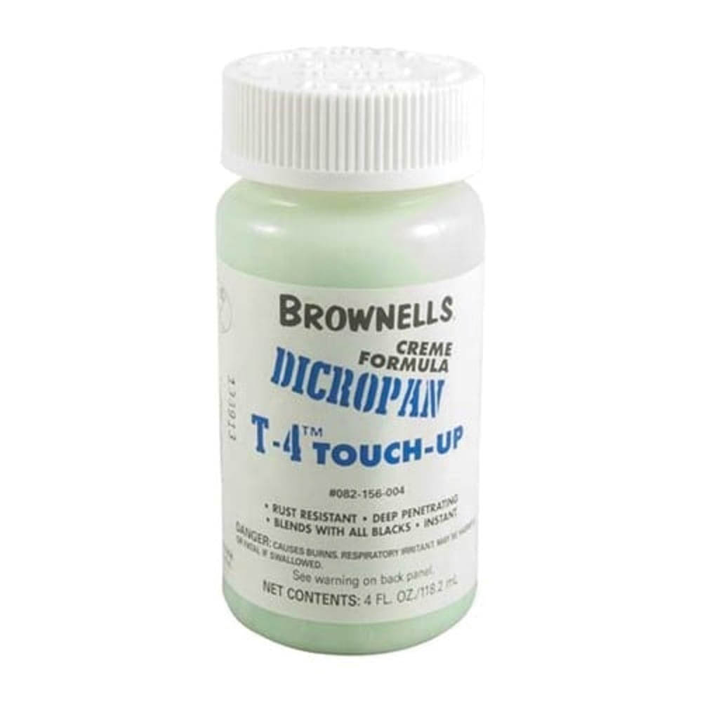 Brownells Dicropan T-4 Creme Gun Bluing Counter Display, 4 oz Bottle White Pack of 12