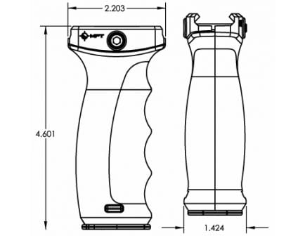 MFT React Ergonomic Vertical Grip, Scorched Dark Earth – REGSDE