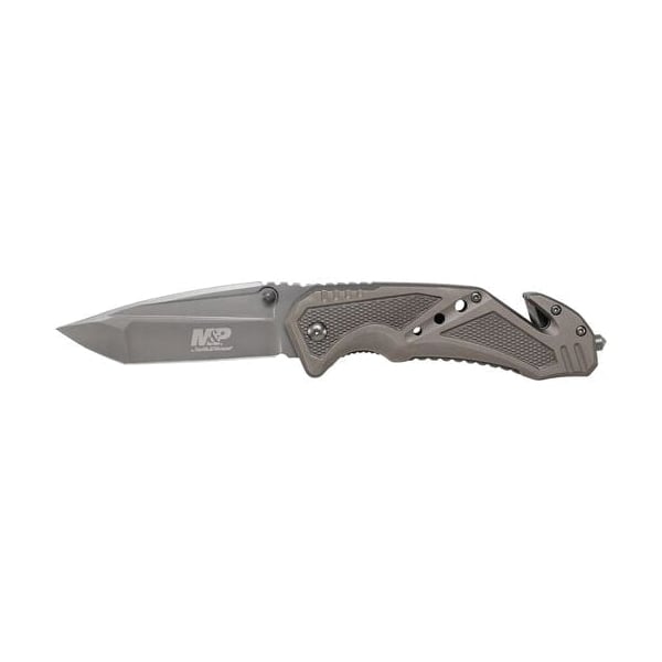 Smith & Wesson M&P Rescue Folding Tanto Knife, Grey - SWP11GCP