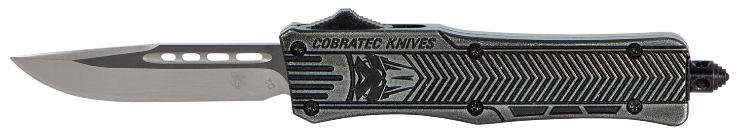 CobraTec Small CTK-1 2.75" Drop Point OTF Knife, Stonewash - SSWCTK1SDNS