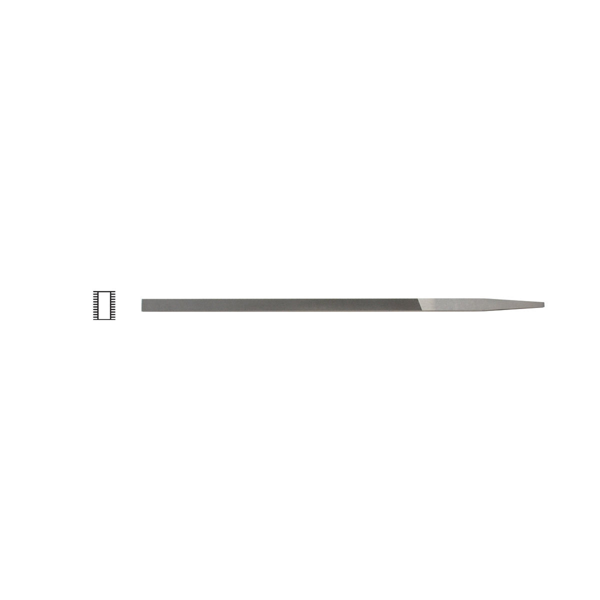Grobet USA #4 Cut Swiss Pattern Precision Pillar Extra-Narrow File