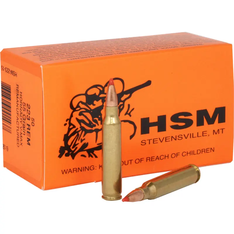 HSM Varmint Rifle Ammunition 223 Rem. V-Max 55 gr. 50 rd.