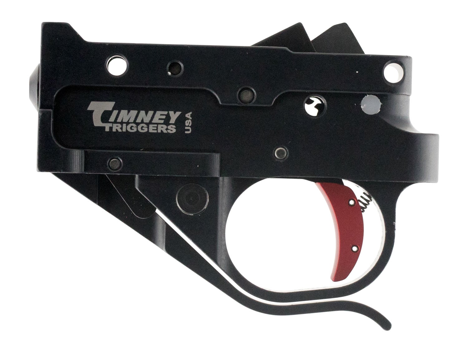 Timney Triggers Curved Drop-in Single-Stage Trigger for Ruger 10/22 Semi-Automatic Rifles, Black/Red - 1022-2C