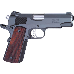 Les Baer Custom 1911 Concept VII 45 ACP Pistol 4.25" Barrel 8+1 Round Blued Slide Cocobolo Grip Blued Frame