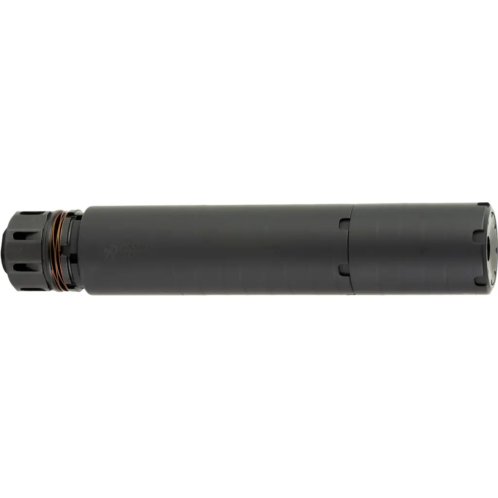 Dead Air Wolfman KMQD Suppressor Kit 9mm w/KeyMicro ADPT KeyMicro 1/2-28 Brake Black