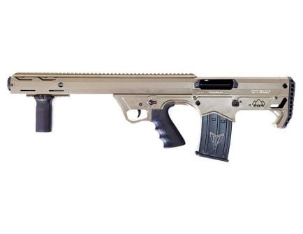 Black Aces Tactical Bullpup Left Hand Pump Action 12 Gauge Shotgun, FDE - BATBPPFDELH