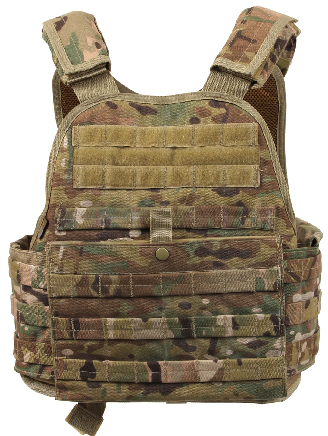 Rothco Molle Plate Carrier Vest - Multicam, X-Small - Small