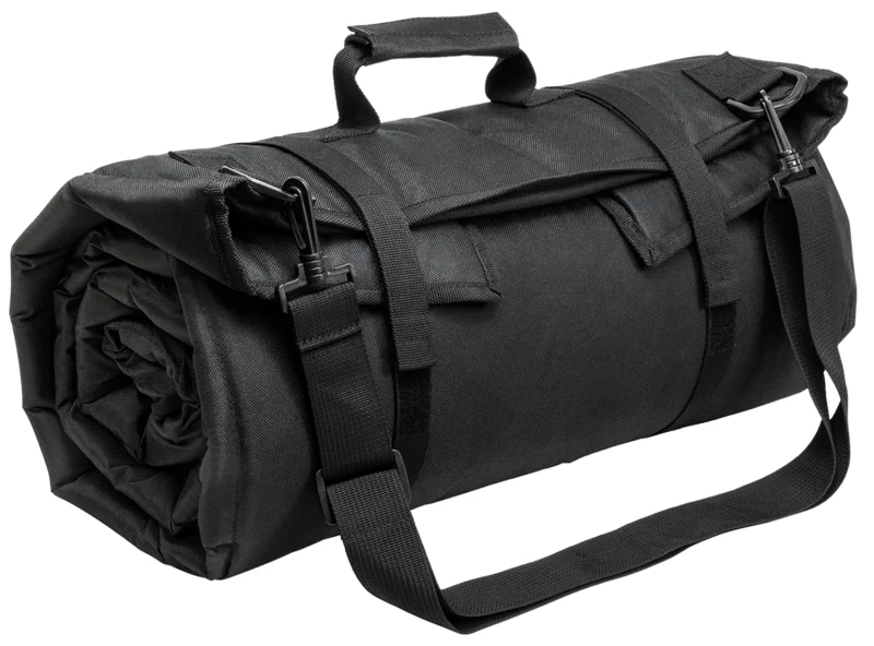 NcStar CVSHMR2957B Roll Up Shooting Mat Black PVC 69"L x 35" H