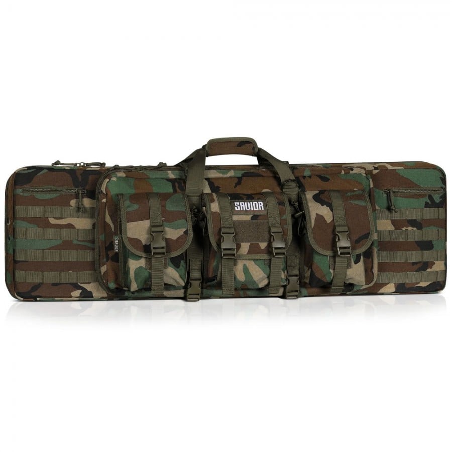 Savior Equipment American Classic 36" Double Rifle Bag, - M81 Woodland - RB-3612DG-V1-M82