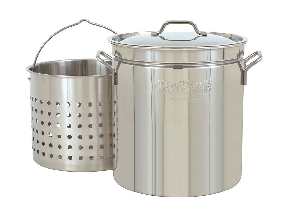 Bayou Classic 36 qt. Stock Pot Kit, Stainless Steel - 1136