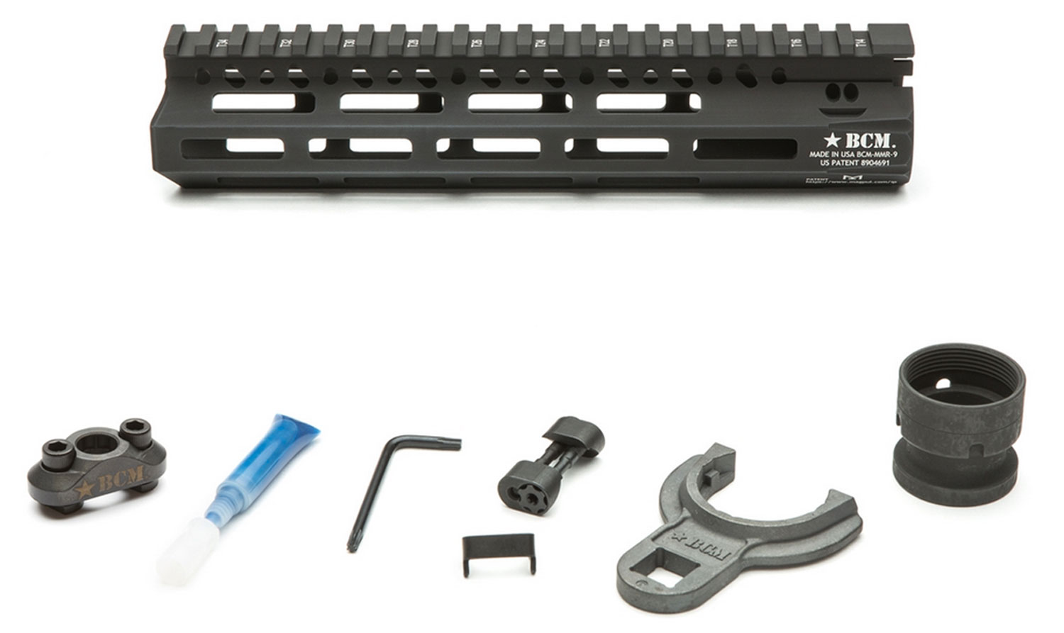 Bravo Company Mfg M-LOK 9" Modular Rail, Black - MCMR9556BLK