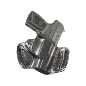 DeSantis Gunhide Mini Slide OWB Holster Left Hand Glock 43X MOS, 48 MOS Leather Black