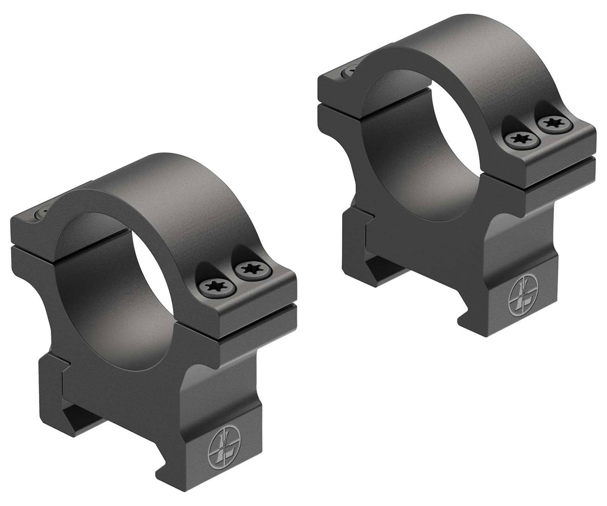 Leupold Open Range Cross Slot 1" Medium Rings, Matte Black - 180944