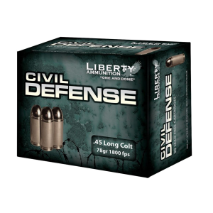 Liberty-Ammunition Liberty Civil Defense Handgun Ammunition .45 Colt 78 gr SCHP 1800 fps 20/ct