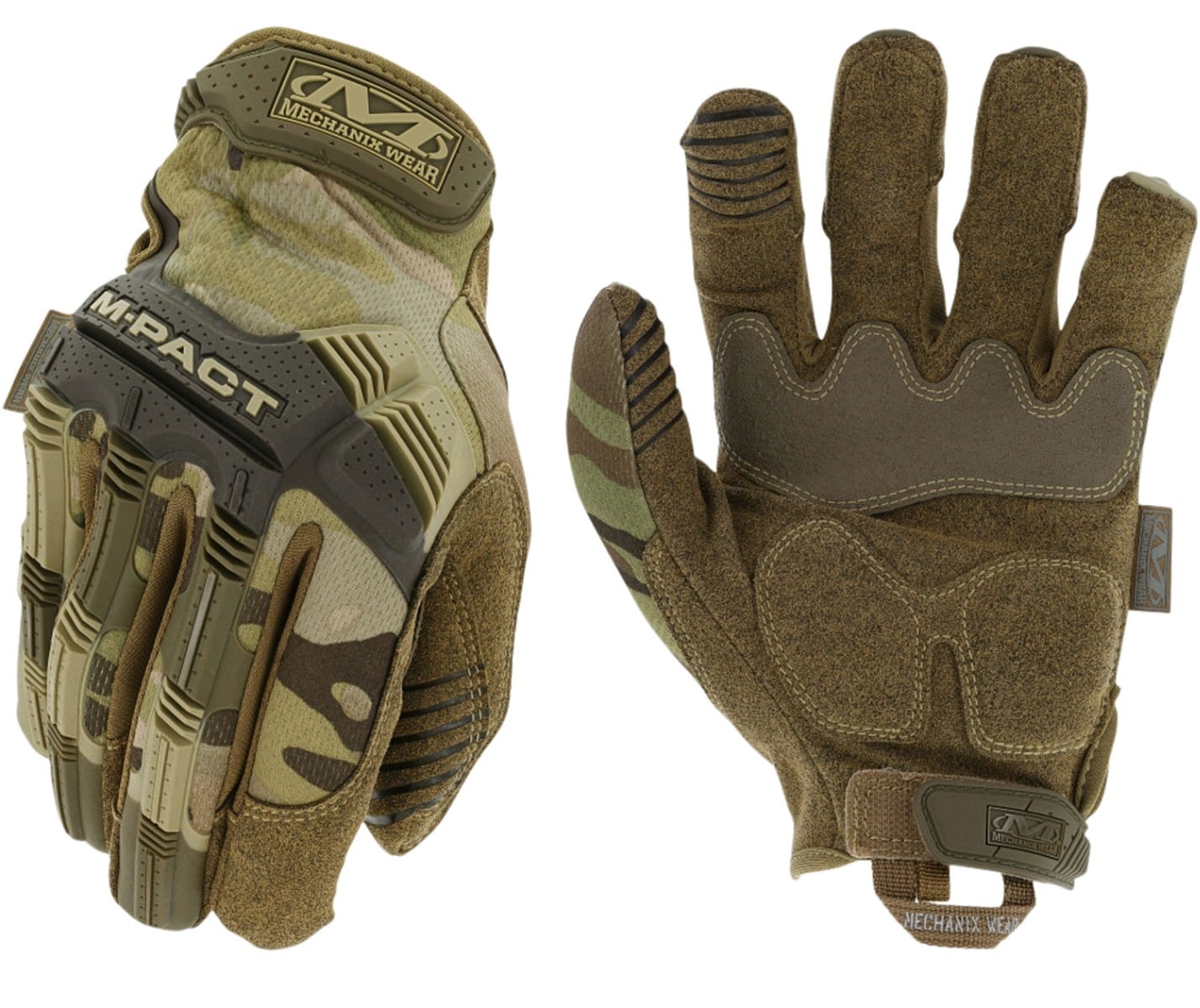 Mechanix Wear M-Pact Touchscreen Synthetic Leather, MultiCam, Large - MPT-78-010