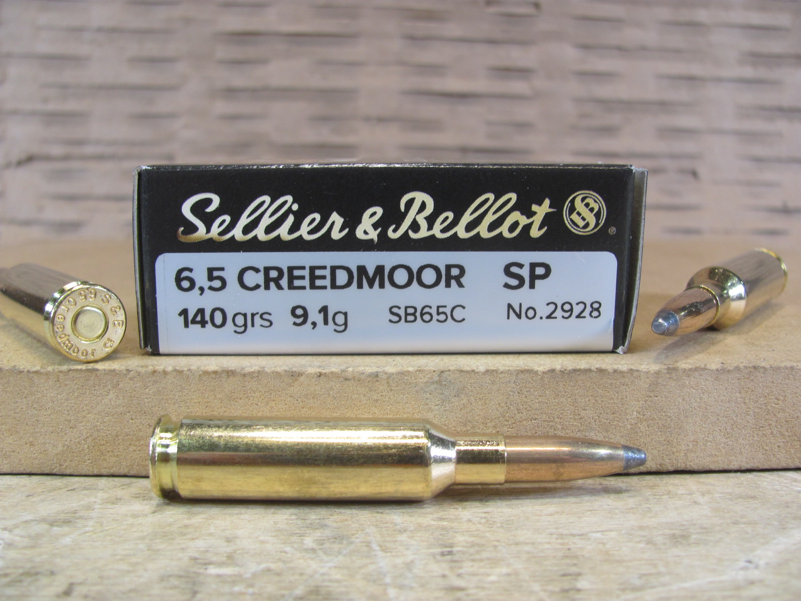 20 Round Box – 6.5 Creedmoor 140 Grain Soft Point Ammo by Sellier Bellot – SB65C