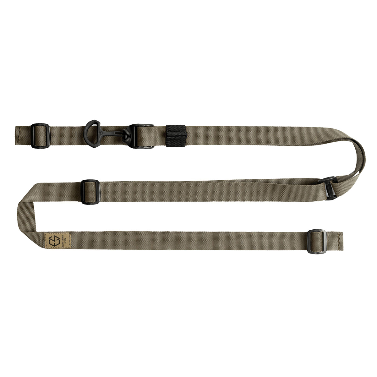 Edgar Sherman Design ESD 2-Point Combat Sling, Black/Green - for Tactical Use - ESD-SL-RGB