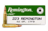 Remington 223 REM 62 Grain Closed Tip Flat Based Ammunition 200 Rounds