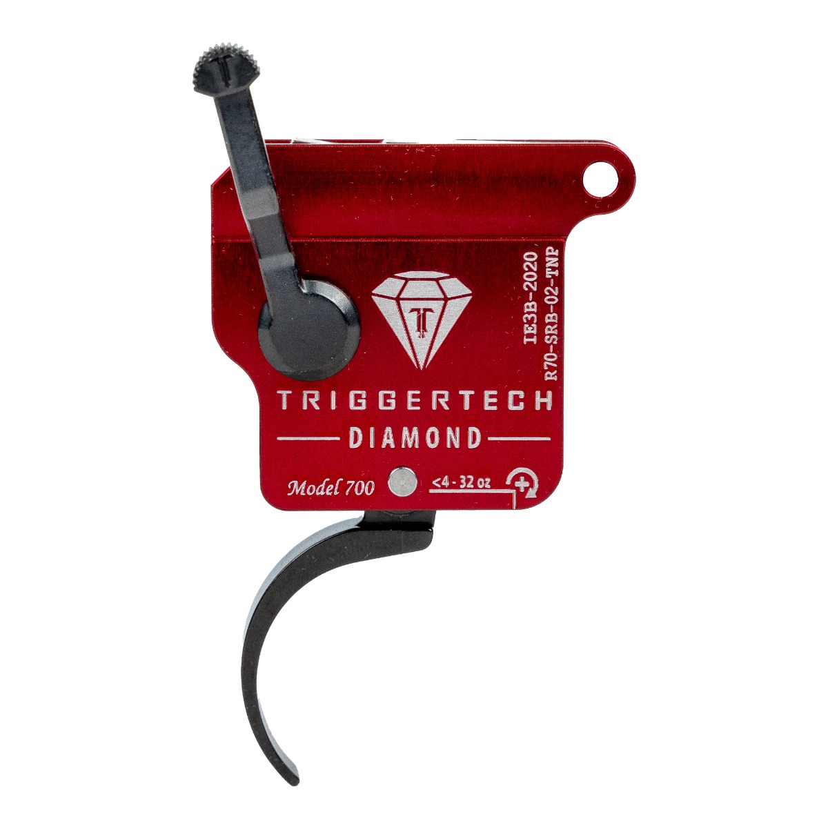 Triggertech Rem 700 Diamond Single Stage Trigger Curved - R70-SRB-02-TNP