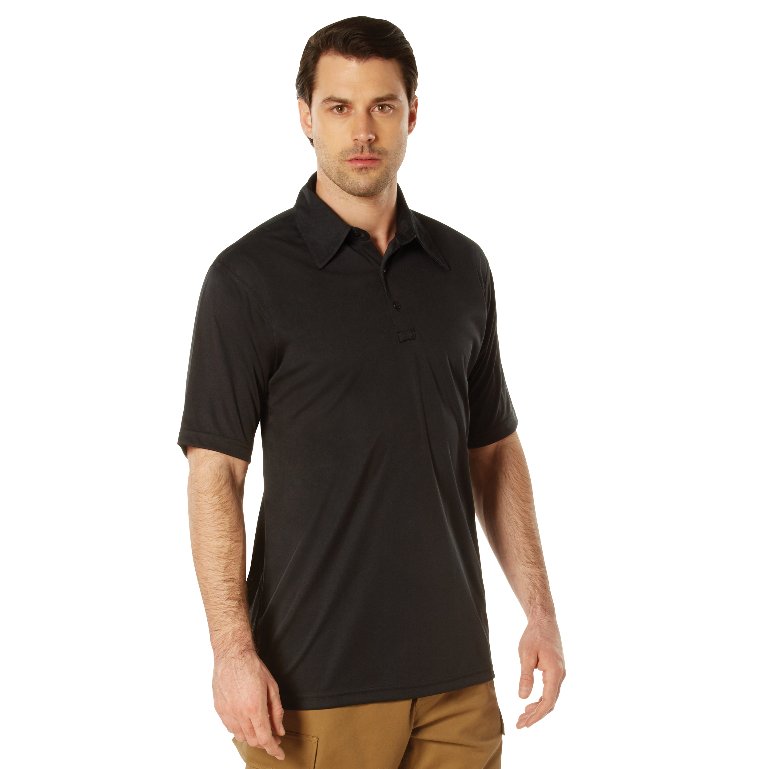 Rothco Tactical Performance Polo Shirt - Black, X-Large